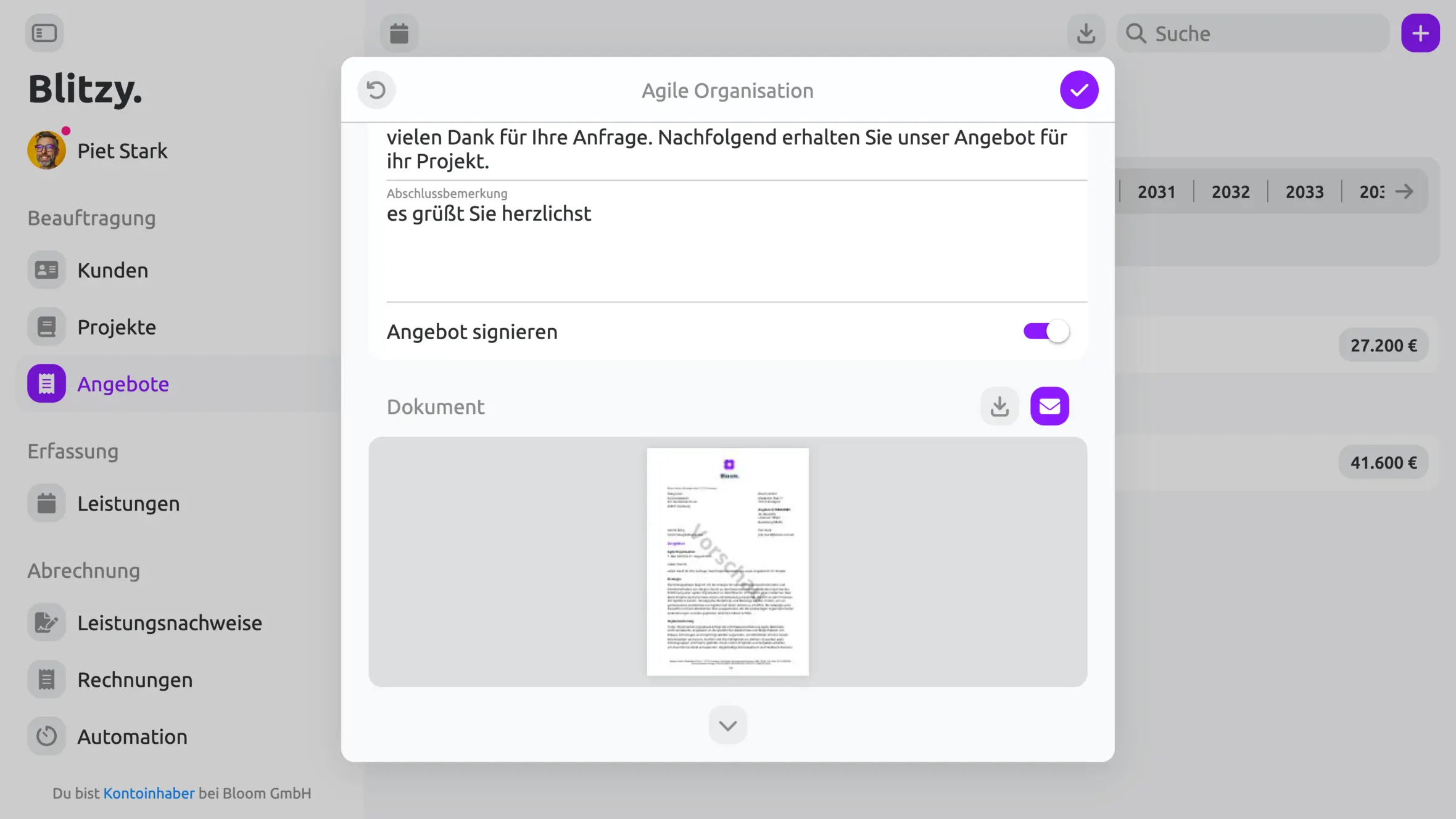Angebotsprozess de