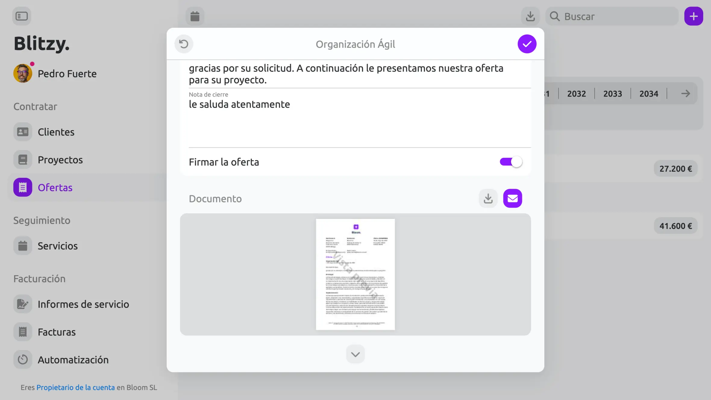 Proceso de Oferta es