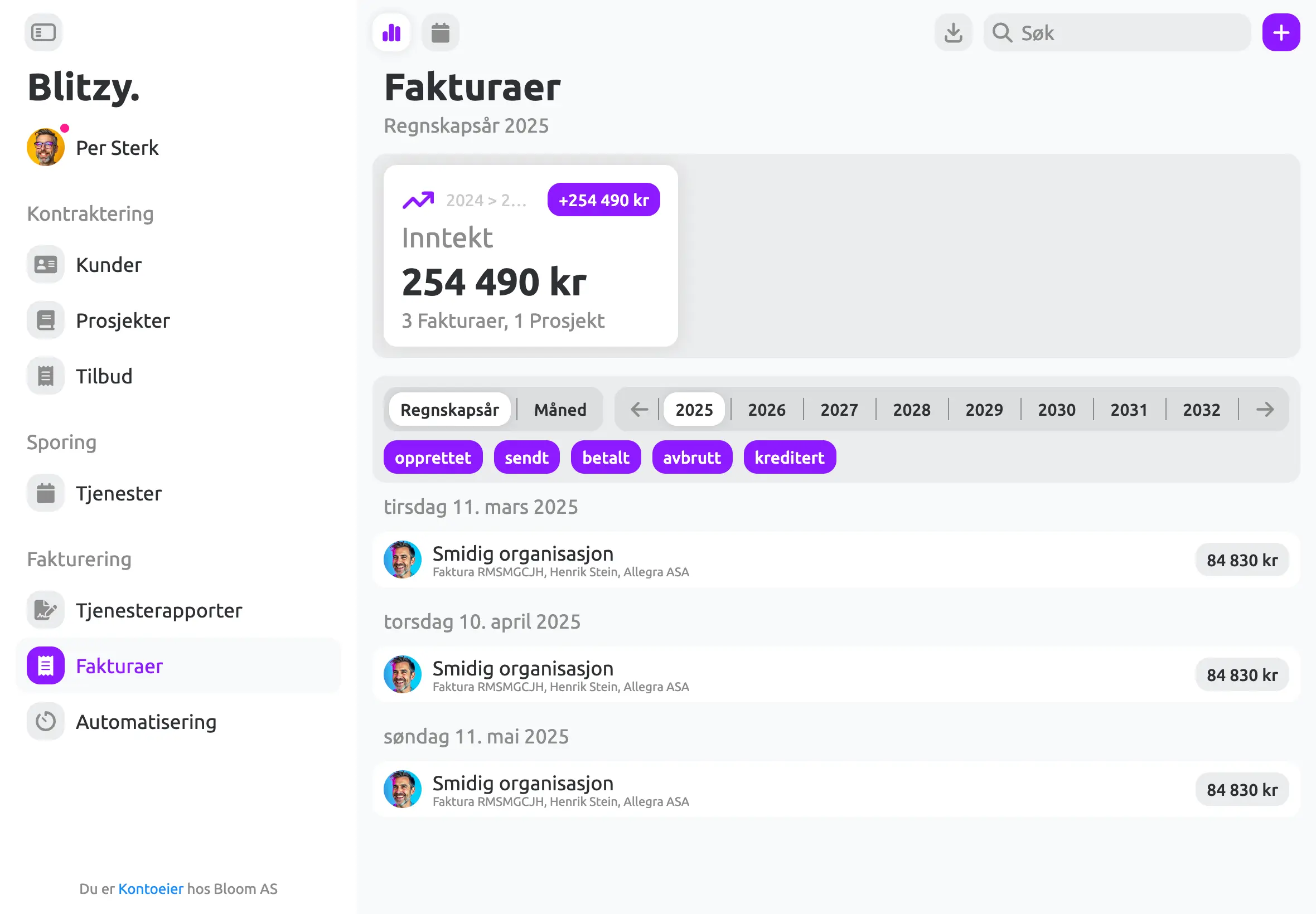 Inntekter er forutsigbare no