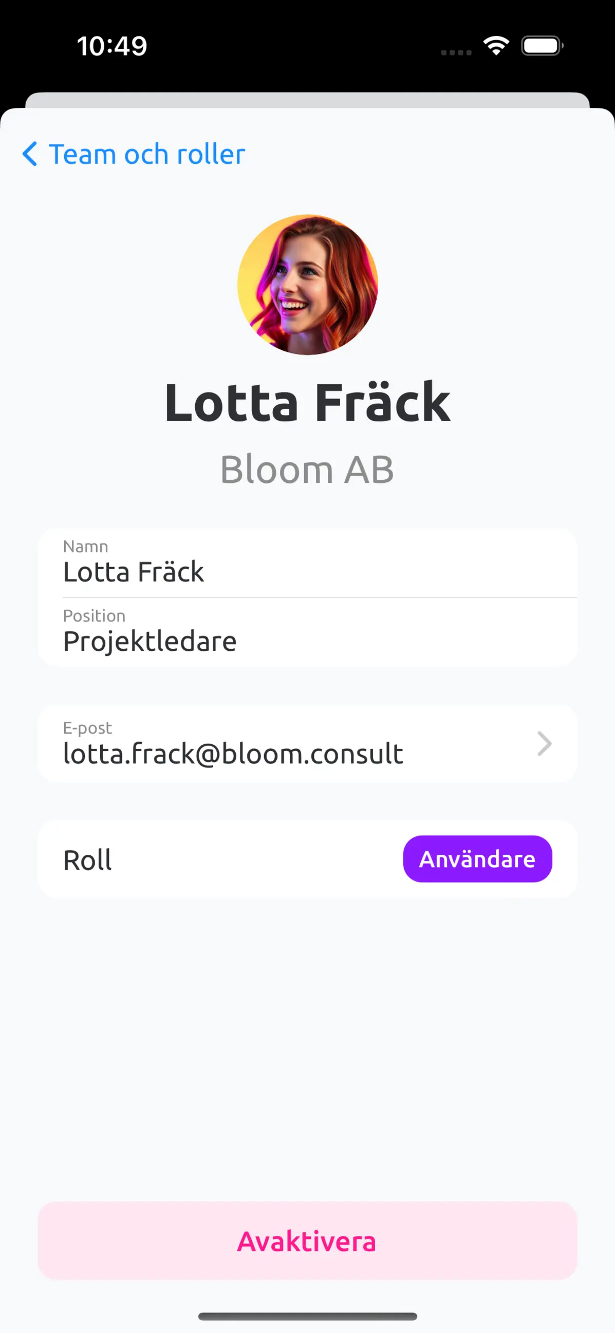 Roller och åtkomst sv