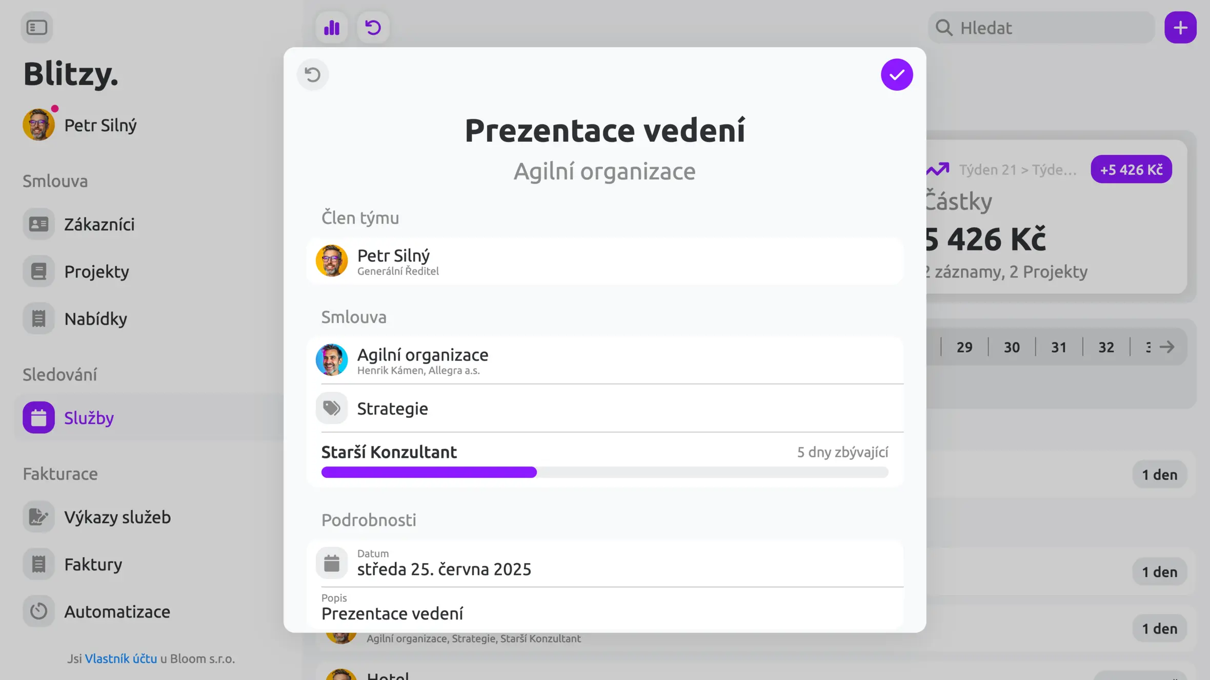 Sledování služeb cs