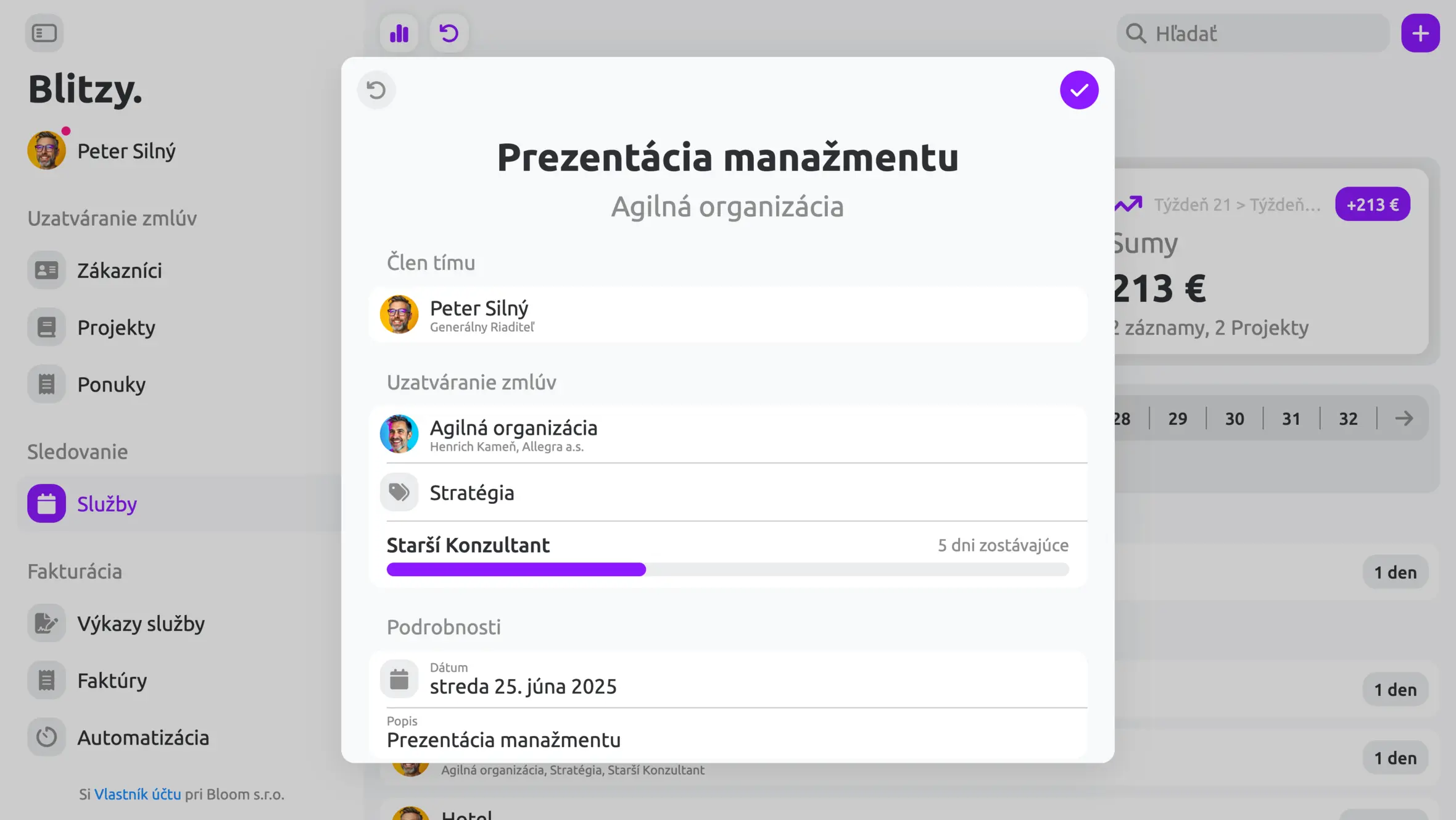 Sledovanie služieb sk