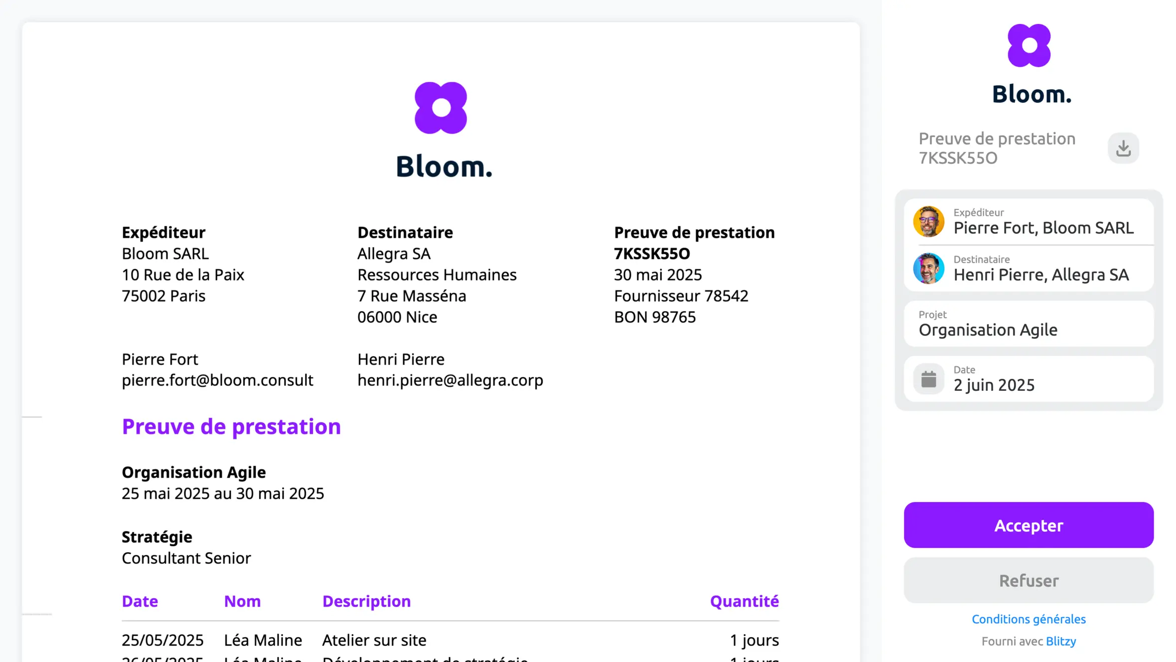 Aide pour le portail client fr