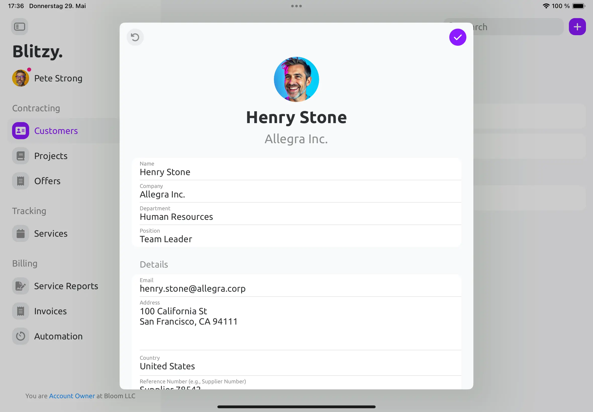 Capture client data en