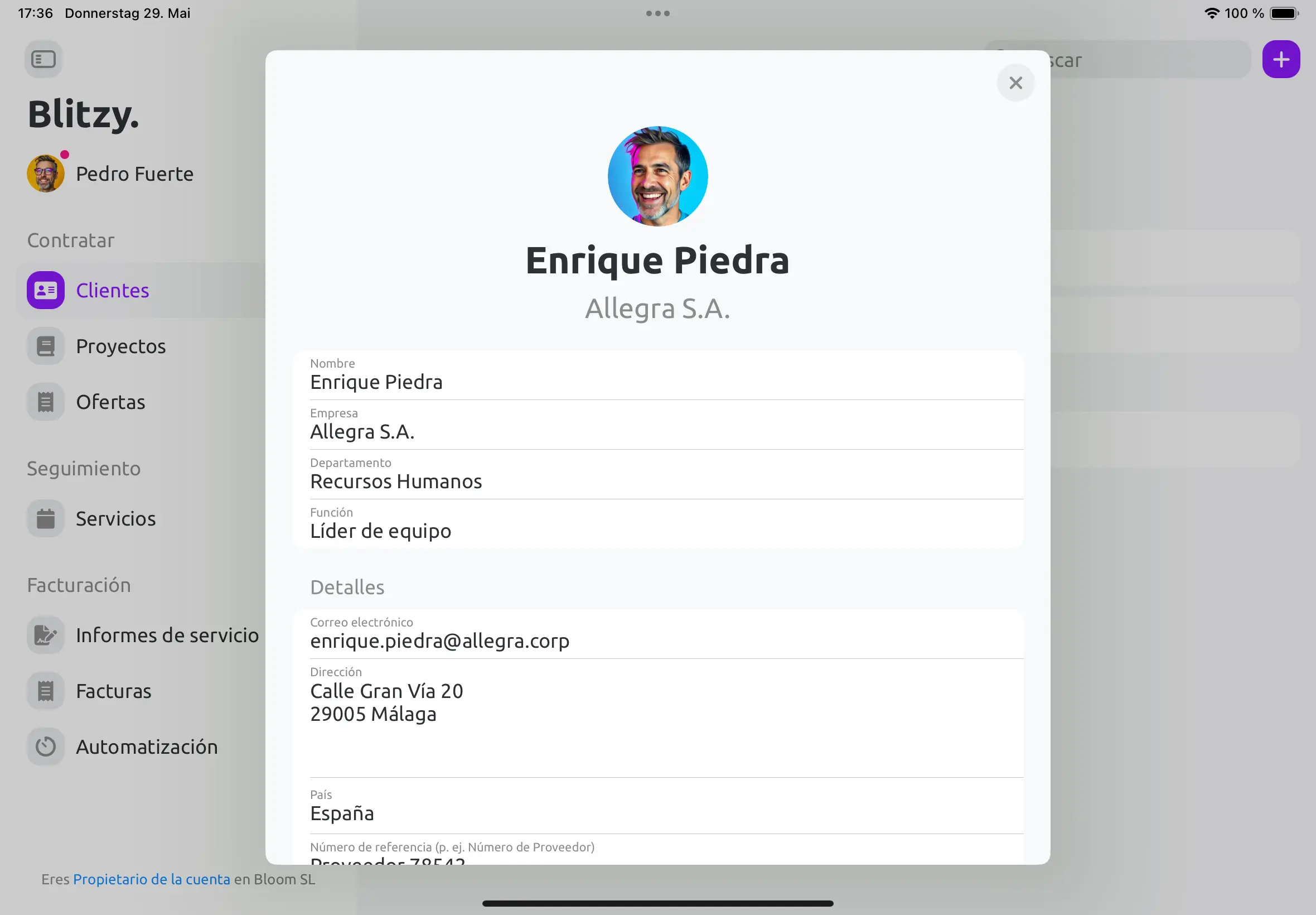Capturar datos del cliente es