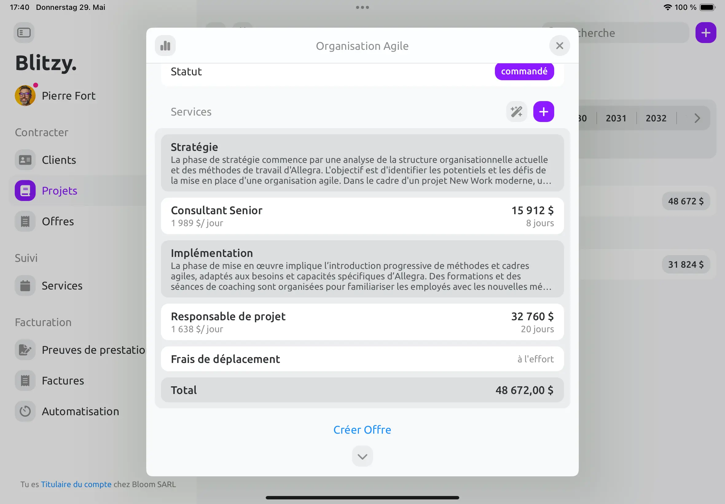Calculer le budget fr-ca