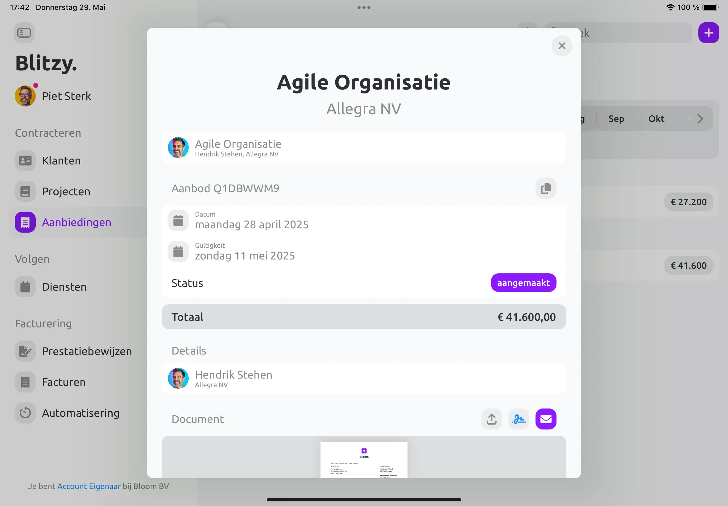 Document genereren nl