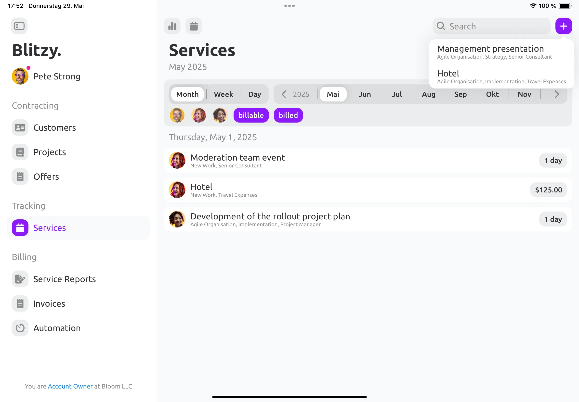 Track services en