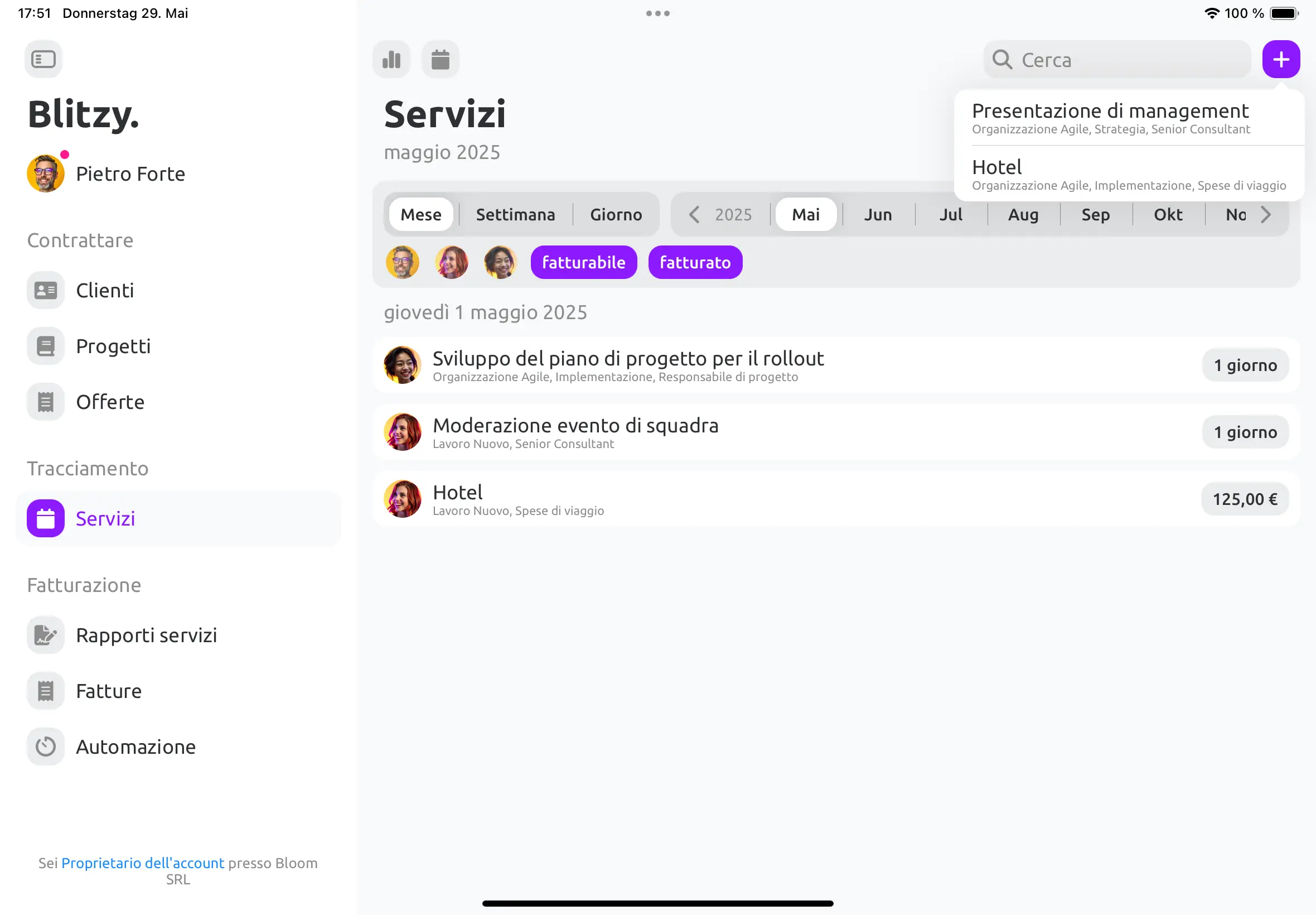 Registrare servizio it